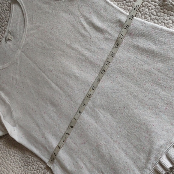 Talbot's Factory XL Speckled Knit Ruffle Hem Top - Picture 9 of 13